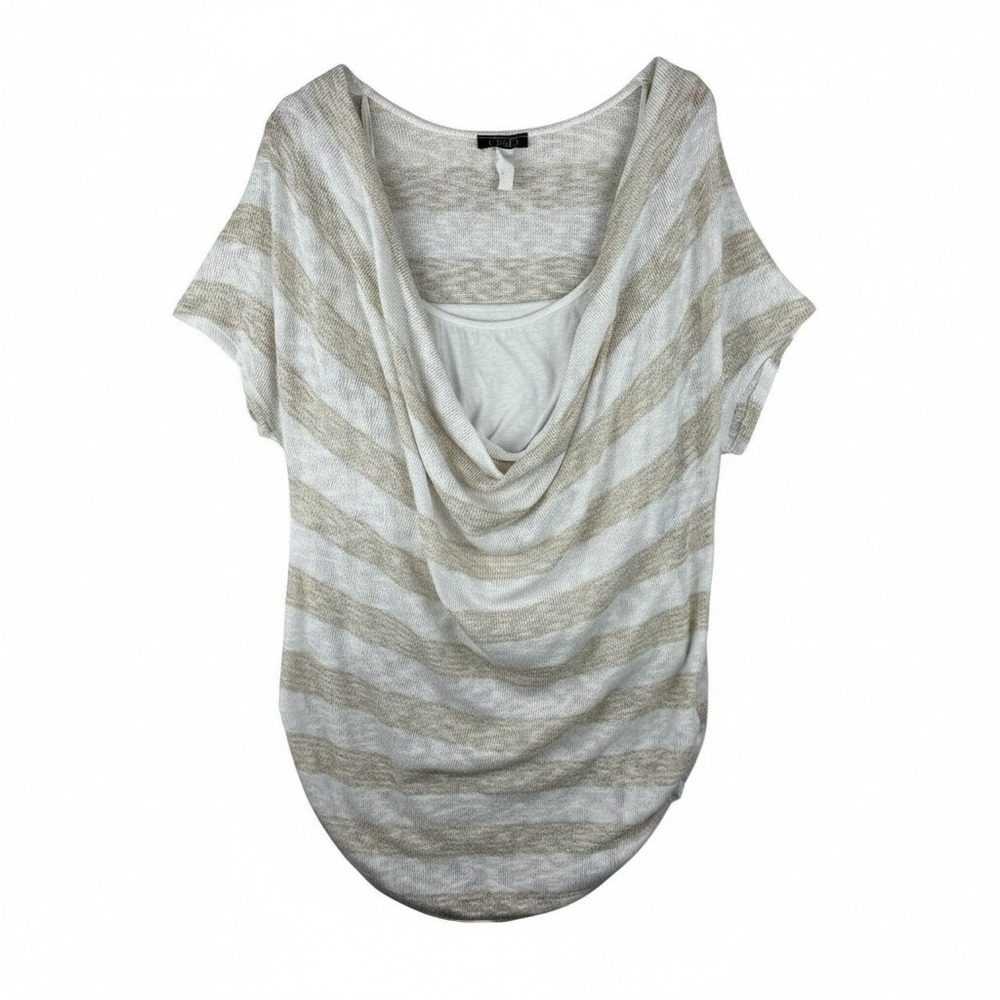 Deb Tunic Sweater Top Plus Size 3X Vintage Y2K Slouchy Cowl Neck Knit USA Made